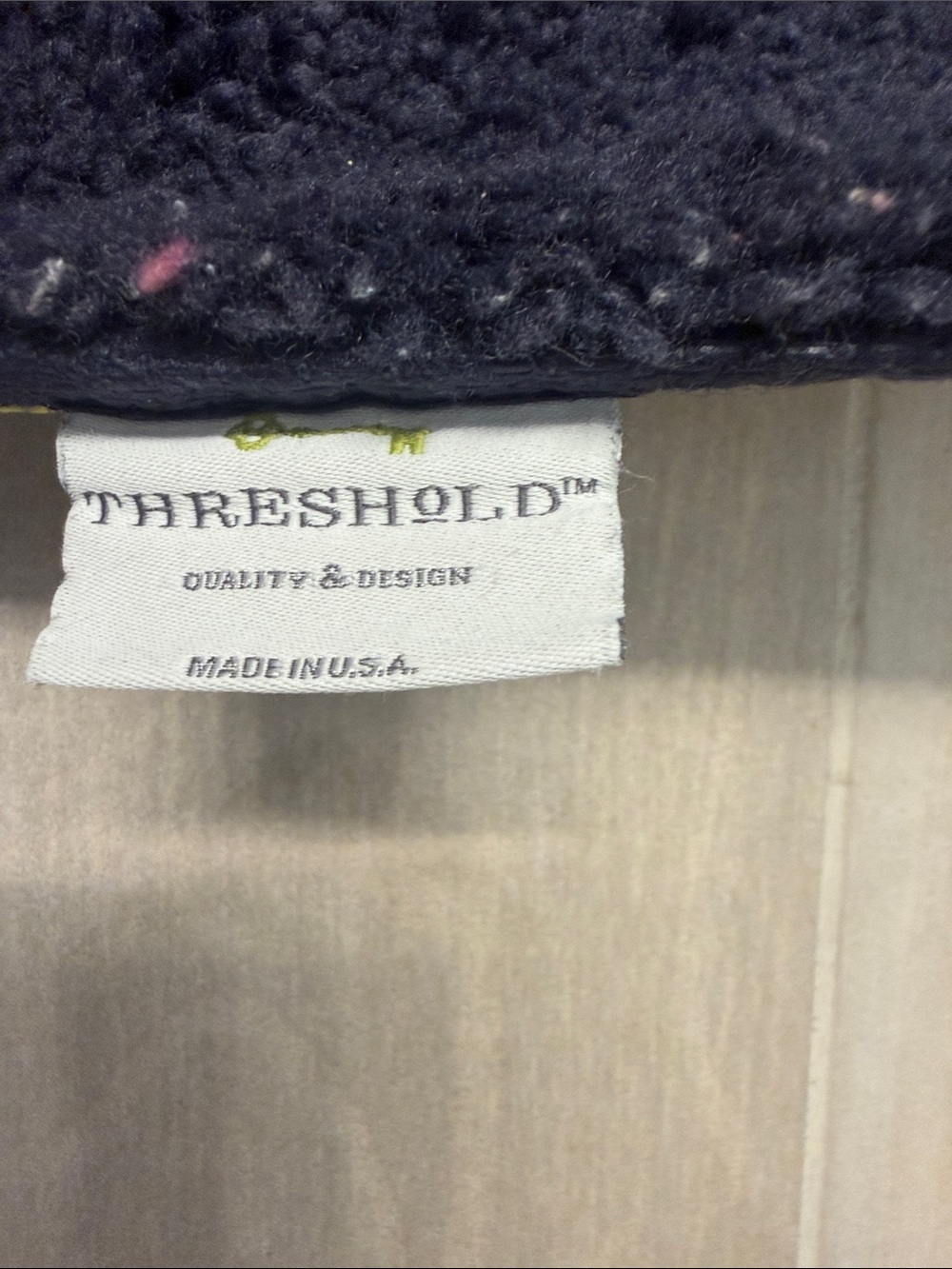 Threshold Plush Blue Bath Mat - Soft Rectangular Rug - Picture 2 of 3